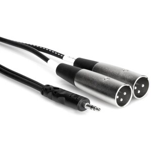 Main product image for Hosa CYX-402M 3.5mm Male TRS to Dual Male XLR Stereo Breakout 2m241-9054